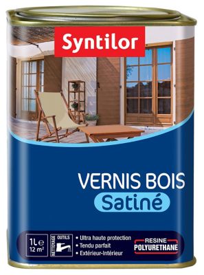 Vernis bois  chêne foncé satiné Syntilor 1L