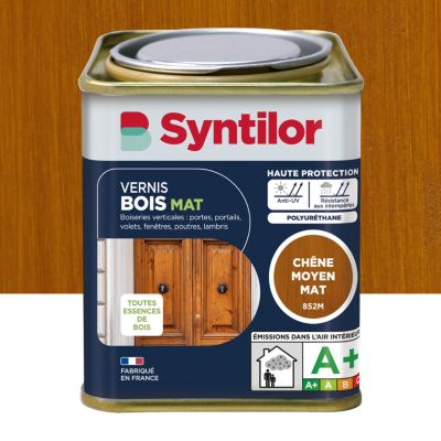 Vernis bois chêne Moyen mat Syntilor 0.25 L