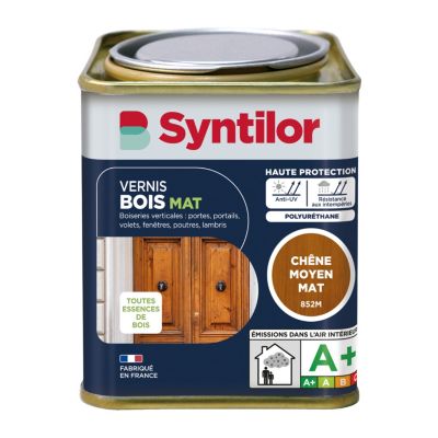 Vernis bois chêne Moyen mat Syntilor 0.25 L