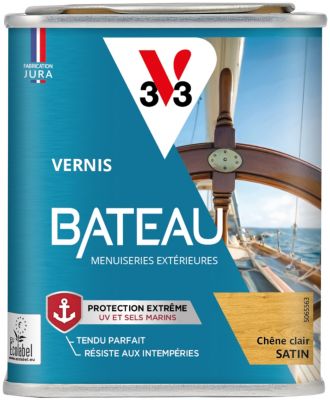 Vernis bois extérieur bateau V33 chêne clair satin 250ml