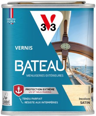 Vernis bois extérieur bateau V33 incolore satin 250ml