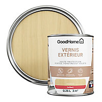Vernis bois extérieur brillant incolore GoodHome 0,25L