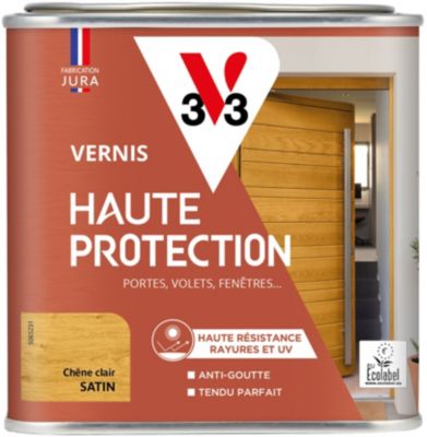 Vernis bois extérieur haute protection V33 chêne clair satin 500ml