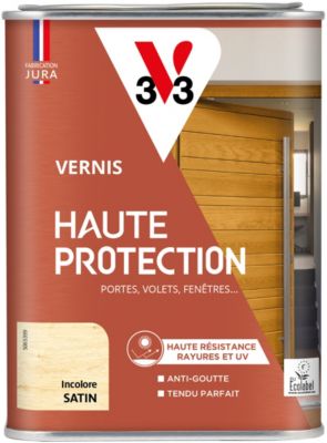 Vernis Extérieur Satiné Pour Bois Séchage Rapide Incolore 1L