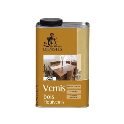 VERNIS BOIS SATINE 1L CHENE CLAIR   - Les anciens ébénistes