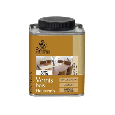 VERNIS BOIS SATINE 250ML CHENE CLAIR   - Les anciens ébénistes