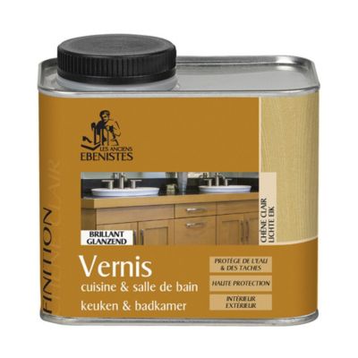 Vernis cuisine et salle de bain 450ML chêne clair   - Les anciens ébénistes