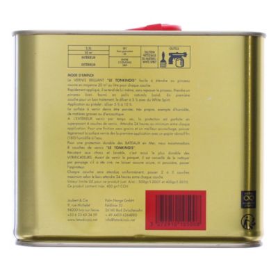 Vernis extérieur anti-corrosion imperméable Le Tonkinois incolore 2,5L
