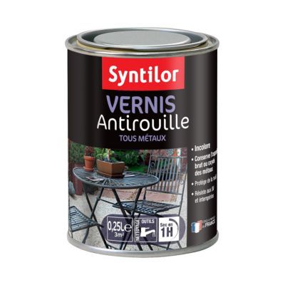 Vernis extérieur anti-rouille Syntilor Satin 0,25L