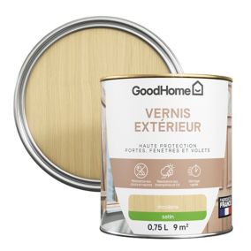 Vernis Bois Extérieur V33 Haute Protection Opaque Beige Argile Brillant  0.75 L