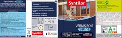 Vernis bois satiné Syntilor inter/exter haute protection - Sèni Color