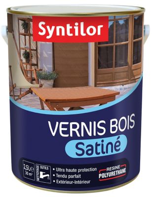 Vernis Bois extérieur BSC Incolore Satiné Syntilor - 2.5 L