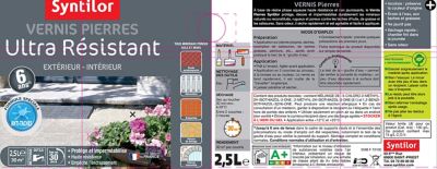 Vernis extérieur pierres Aquaréthane mat 2,5 L