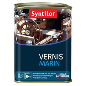 Vernis extérieure et intérieure marin bois Syntilor incolore mat 1L