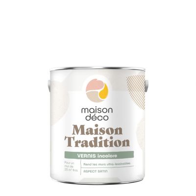Vernis mat nuancé aspect satin Maison Déco Reliss incolore 1L main image 1
