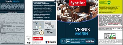 Vernis marin bois chêne clair satiné 1L Syntilor