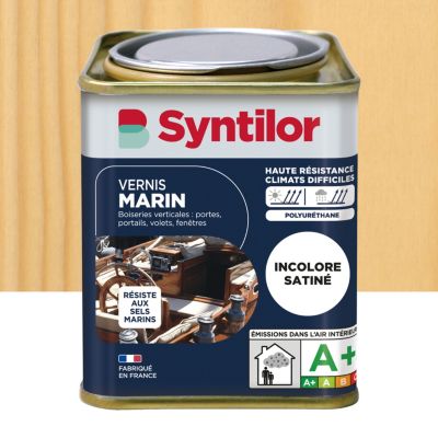 Vernis marin bois incolore satiné 0,25L Syntilor