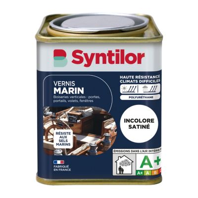 Vernis marin bois incolore satiné 0,25L Syntilor