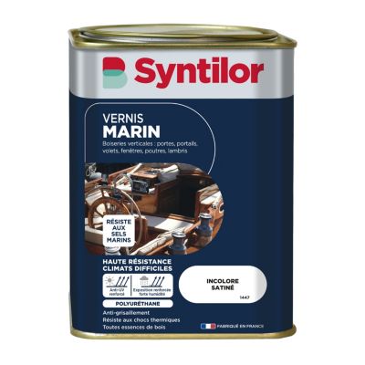 Vernis marin bois incolore satiné 1L Syntilor