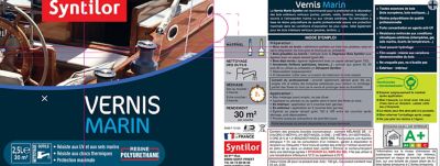 Vernis marin bois incolore satiné 2,5L Syntilor