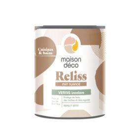 Vernis mat nuancé aspect satin Maison Déco Reliss incolore 1L