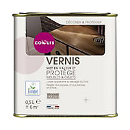 Vernis merisier mat 500ml Colours
