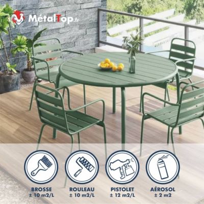 Vernis Metal Mat - Bombe 400 ml - Métaltop