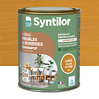 Vernis meubles et boiseries Biosourcé Nature Protect Syntilor chêne clair satiné 0,25L