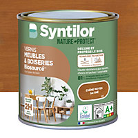Vernis meubles et boiseries Biosourcé Nature Protect Syntilor chêne moyen satiné 0,5L