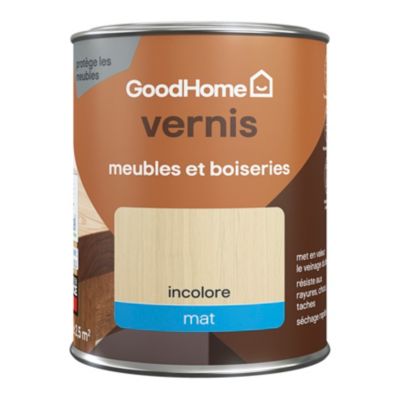 Vernis meubles et boiseries GoodHome mat incolore 250 ml