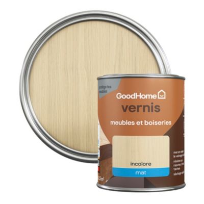 Vernis meubles et boiseries GoodHome mat incolore 250 ml