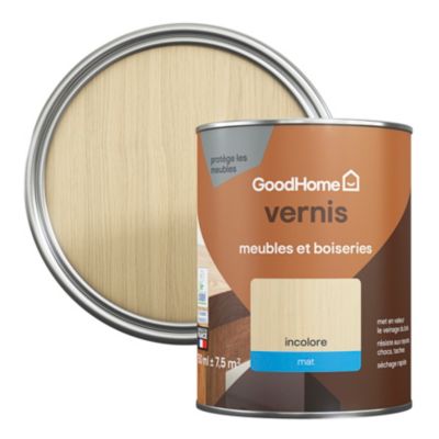 Vernis meubles et boiseries GoodHome mat incolore 750 ml