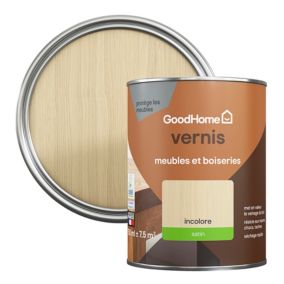 Vernis meubles et boiseries GoodHome satin incolore 750 ml