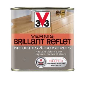 Vernis meubles et boiseries V33 Brillant reflet incolore brillant 0,5L