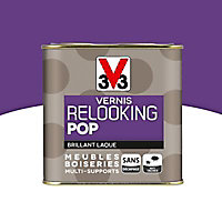 Vernis meubles et boiseries V33 Relooking Pop violet brillant 0,5L