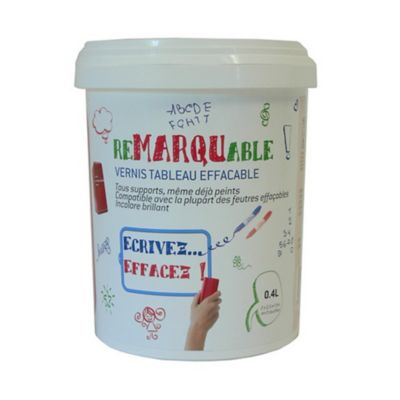 Vernis multi-supports tableau effaçable remarquable 0,4L