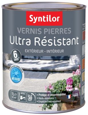 Vernis pierre intérieur et extérieur incolore mat Syntilor Ultra Résistant 1 L