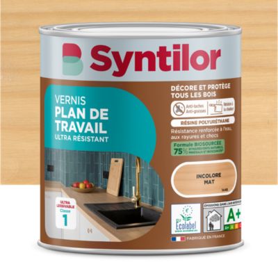 Vernis plan de travail Biosourcé Syntilor incolore mat 0,5L