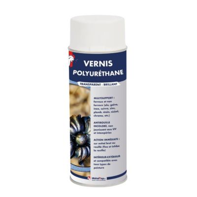Vernis Polyurethane - Bombe 400 ml - Métaltop