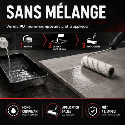 VERNIS PU BETON CIRE SOLS - EASYPROTECT  - 10 m² - ARCANE INDUSTRIES