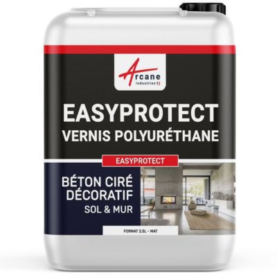 VERNIS PU BETON CIRE SOLS - EASYPROTECT  - 25 m² - ARCANE INDUSTRIES