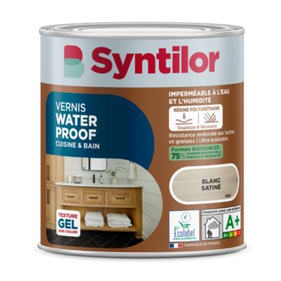 Vernis spécial cuisine et salle de bains blanc cérusé 0,5L Syntilor