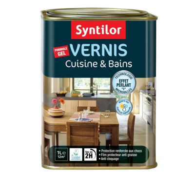 Vernis spécial cuisine et salle de bains incolore 1L Syntilor