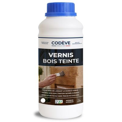 Vernis Teinte Bois - 1 L   - Codeve Bois - Noyer