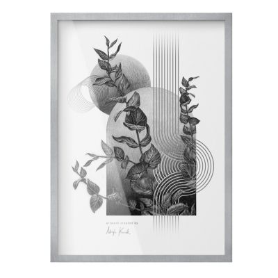 Verre Acrylique Incassable Wallfluent 50x70 cm Argent Pour Galerie Personnelle