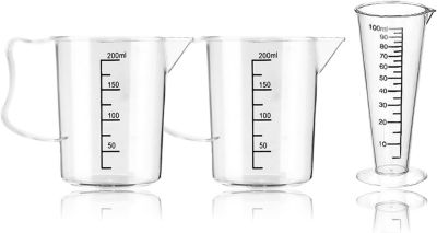 Verre Doseur Cuisine 200ml avec Poignée Ergonomique