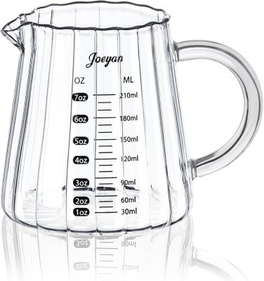 Verre doseur en borosilicate avec bec en V et poignée