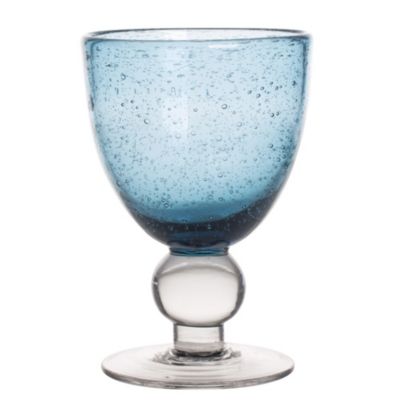 Verre à pied Artisan Bullé 28 cl bleu (lot de 6)