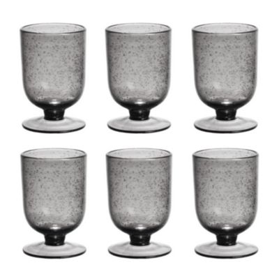 Verre à pied Gordes Bullé 25 cl gris (lot de 6)
