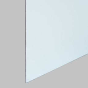 Verre synthétique cristal acrylique PMMA colori bleu givré 100x100 cm, ép.3 mm
